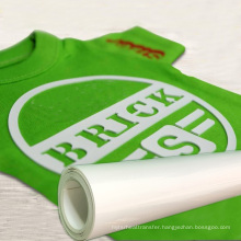 Custom wholesale textiles htv rolls 3d Silicone vinyl heat transfer for T-shirts logos